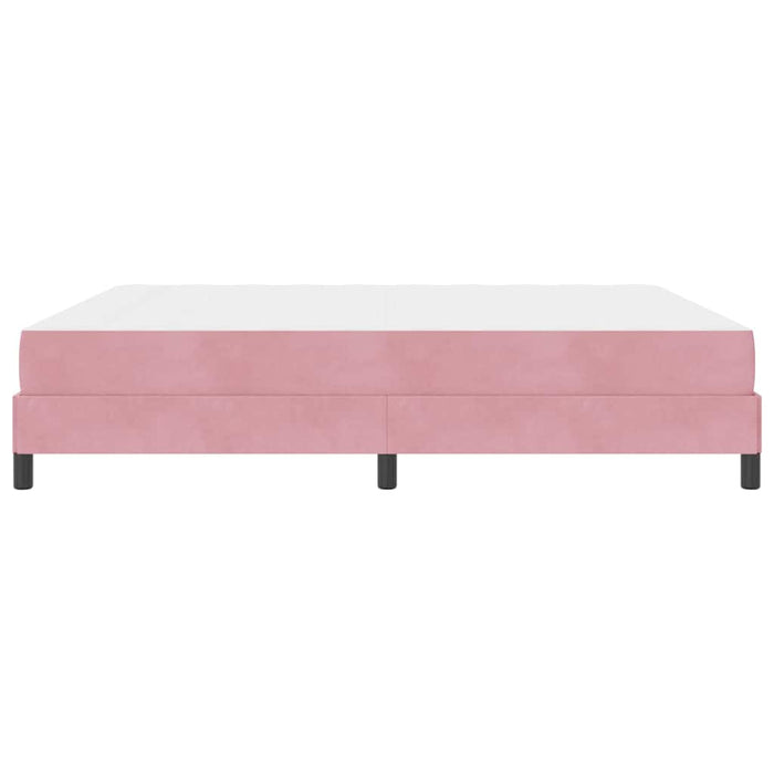 Pat boxspring cu saltea cu saltea Roz 180 x 200 cm Catifea - WALTI WALTI