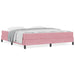 Pat boxspring cu saltea cu saltea Roz 180 x 200 cm Catifea - WALTI WALTI