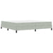 Pat boxspring cu saltea Gri deschis 200 x 200 cm Catifea - WALTI WALTI