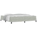Pat boxspring cu saltea Gri deschis 200 x 200 cm Catifea - WALTI WALTI