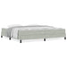 Pat boxspring cu saltea Gri deschis 200 x 200 cm Catifea - WALTI WALTI