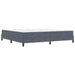 Pat boxspring cu saltea Gri închis 200 x 200 cm Catifea - WALTI WALTI