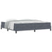 Pat boxspring cu saltea Gri închis 200 x 200 cm Catifea - WALTI WALTI