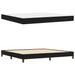 Pat boxspring cu saltea cu saltea Negru 200 x 200 cm Catifea - WALTI WALTI