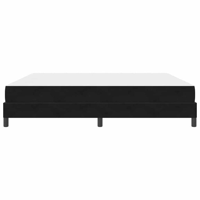 Pat boxspring cu saltea cu saltea Negru 200 x 200 cm Catifea - WALTI WALTI