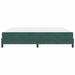 Pat boxspring cu saltea Verde închis 200 x 200 cm Catifea - WALTI WALTI