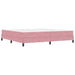 Pat boxspring cu saltea cu saltea Roz 200 x 200 cm Catifea - WALTI WALTI