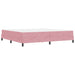 Pat boxspring cu saltea cu saltea Roz 200 x 200 cm Catifea - WALTI WALTI