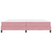 Pat boxspring cu saltea cu saltea Roz 200 x 200 cm Catifea - WALTI WALTI