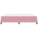 Pat boxspring cu saltea cu saltea Roz 200 x 200 cm Catifea - WALTI WALTI