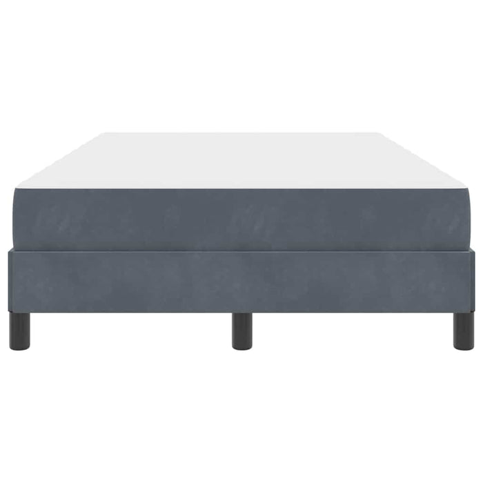 Pat cu arcuri cu saltea Gri închis 120 x 210 cm țesătură WALTI