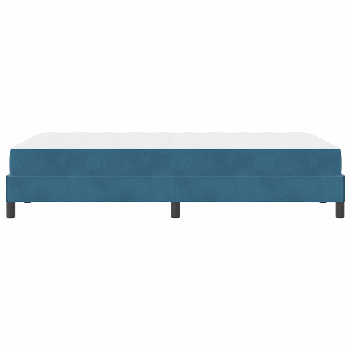 Pat cu arcuri cu saltea Albastru închis 120 x 210 cm țesătură WALTI