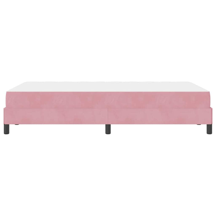 Pat cu arcuri cu saltea Roz 120 x 210 cm țesătură WALTI