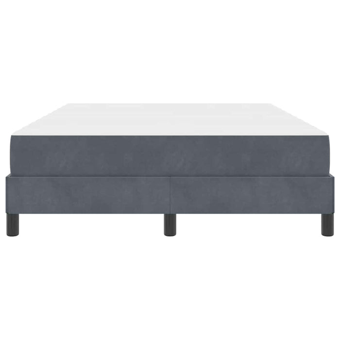 Pat cu arcuri cu saltea Gri închis 160 x 210 cm țesătură WALTI