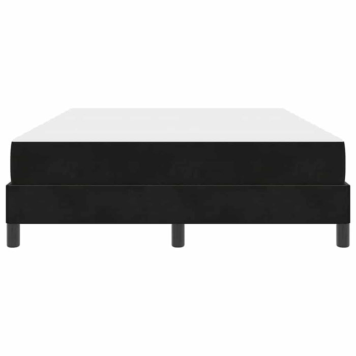 Pat cu arcuri cu saltea Negru 160 x 210 cm țesătură - WALTI WALTI