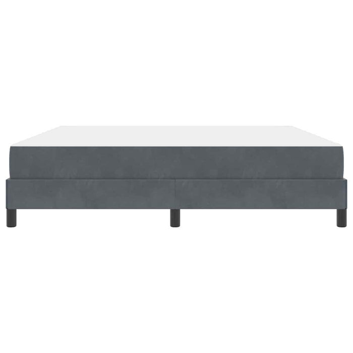 Pat cu arcuri cu saltea Gri închis 180 x 210 cm țesătură - WALTI WALTI