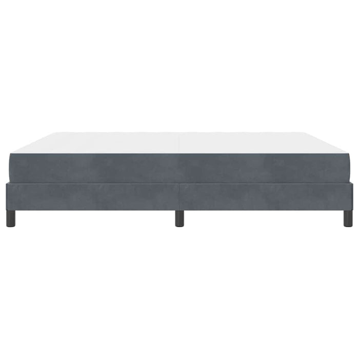 Pat cu arcuri cu saltea Gri închis 180 x 210 cm țesătură - WALTI WALTI