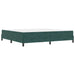 Pat boxspring cu saltea Verde închis 200 x 210 cm Catifea - WALTI WALTI
