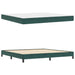 Pat boxspring cu saltea Verde închis 200 x 210 cm Catifea - WALTI WALTI