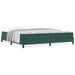 Pat boxspring cu saltea Verde închis 200 x 210 cm Catifea - WALTI WALTI
