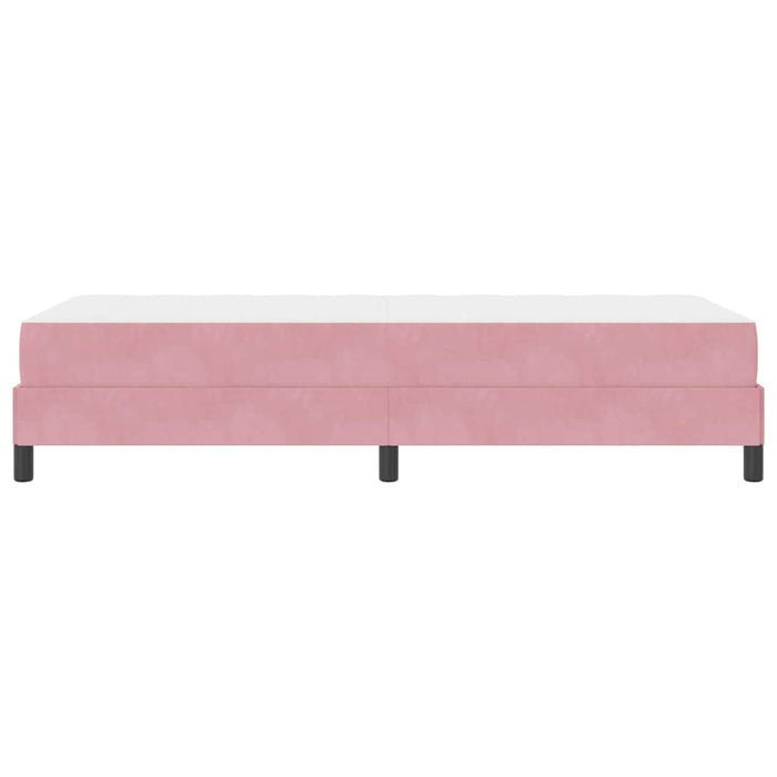 Pat cu arcuri cu saltea Roz 80 x 220 cm țesătură - WALTI WALTI