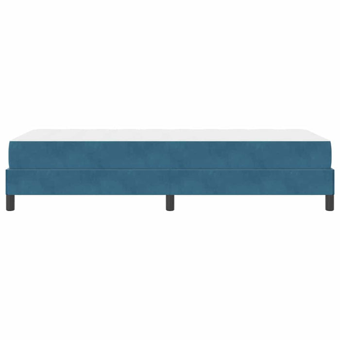 Pat cu arcuri cu saltea Albastru închis 90 x 220 cm țesătură WALTI