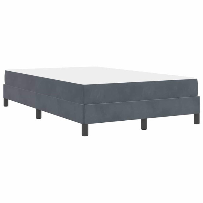 Pat cu arcuri cu saltea Gri închis 120 x 220 cm țesătură - WALTI WALTI