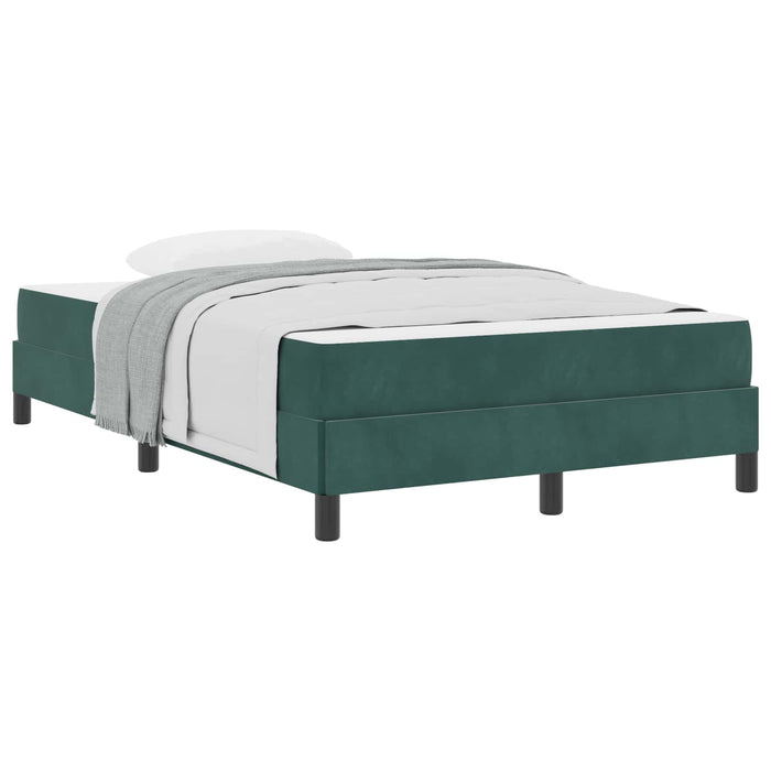 Pat cu arcuri cu saltea Verde închis 120 x 220 cm țesătură WALTI