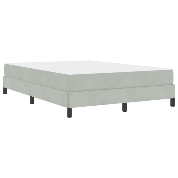 Pat cu arcuri cu saltea Gri deschis 160 x 220 cm țesătură - WALTI WALTI