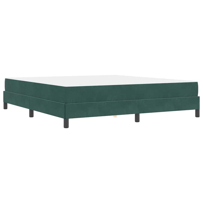 Pat cu arcuri cu saltea Verde închis 180 x 220 cm țesătură - WALTI WALTI