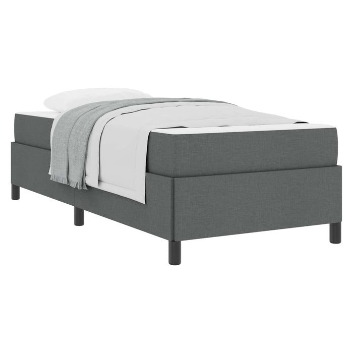 Pat cu arcuri Gri închis 80 x 200 cm țesătură - WALTI WALTI