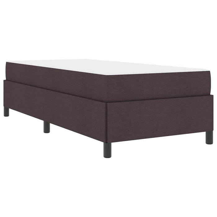 Pat cu arcuri Maro închis 80 x 200 cm țesătură - WALTI WALTI