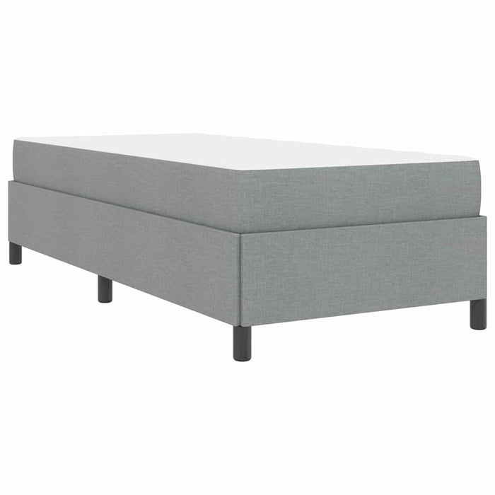 Pat cu arcuri cu saltea Gri deschis 90 x 190 cm țesătură - WALTI WALTI