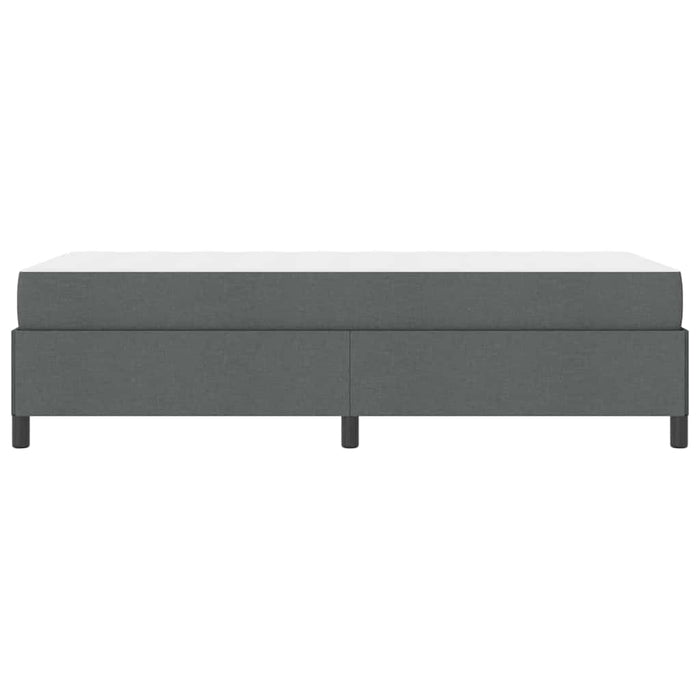 Pat cu arcuri cu saltea Gri închis 90 x 190 cm țesătură - WALTI WALTI
