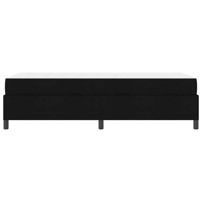 Pat cu arcuri cu saltea Negru 90 x 190 cm țesătură - WALTI WALTI