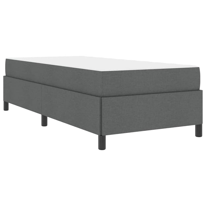 Pat cu arcuri Gri închis 90 x 200 cm țesătură - WALTI WALTI