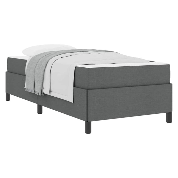 Pat cu arcuri Gri închis 90 x 200 cm țesătură - WALTI WALTI