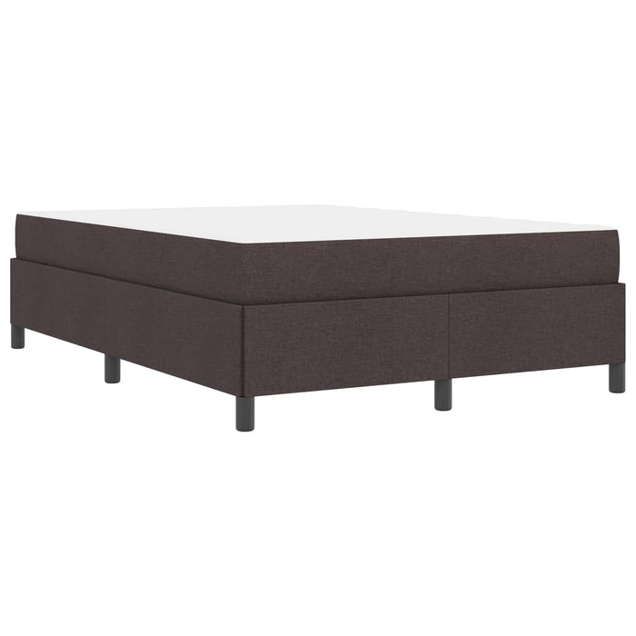 Pat cu arcuri cu saltea Maro închis 140 x 190 cm țesătură - WALTI WALTI