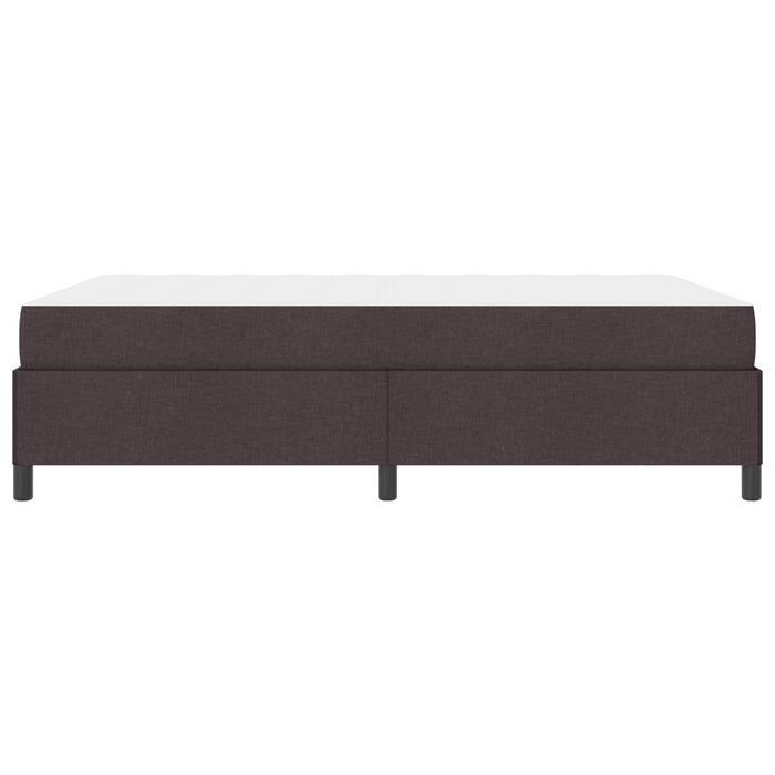 Pat cu arcuri cu saltea Maro închis 140 x 190 cm țesătură - WALTI WALTI
