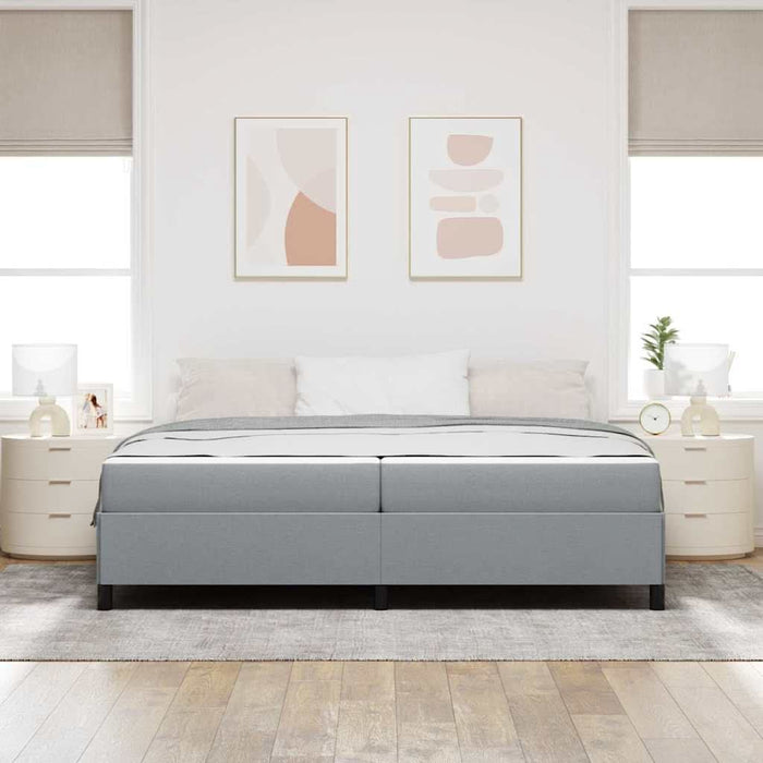 Pat cu arcuri Gri deschis, Negru 200 x 200 cm - WALTI WALTI