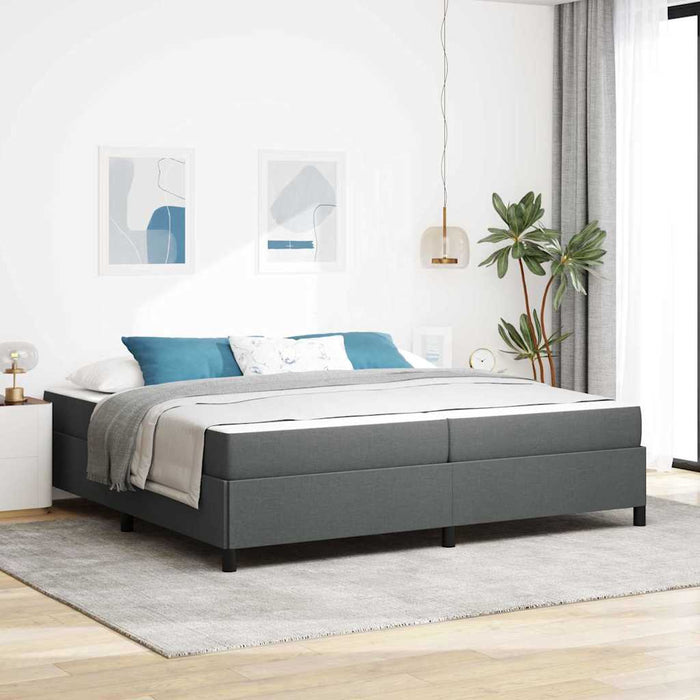 Pat cu arcuri Gri închis, Negru 200 x 200 cm - WALTI WALTI