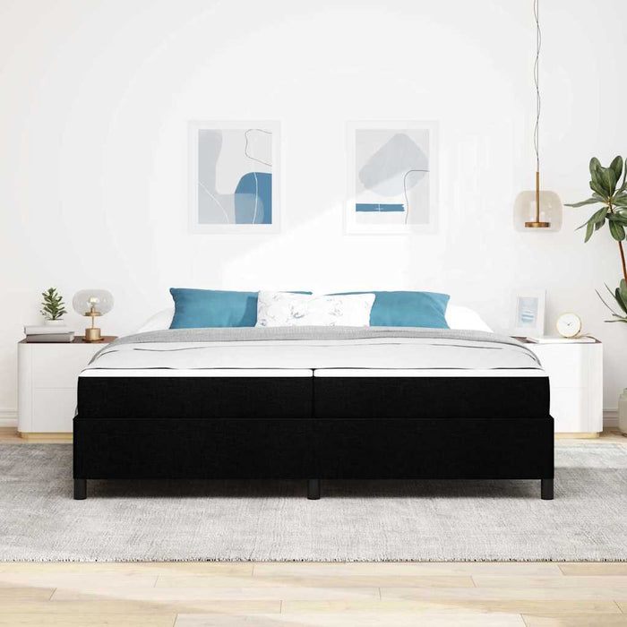 Pat cu arcuri Negru, Negru 200 x 200 cm - WALTI WALTI