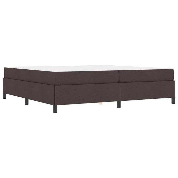 Pat cu arcuri Maro 200 x 200 cm Țesătură, Lemn Ingineresc - WALTI WALTI