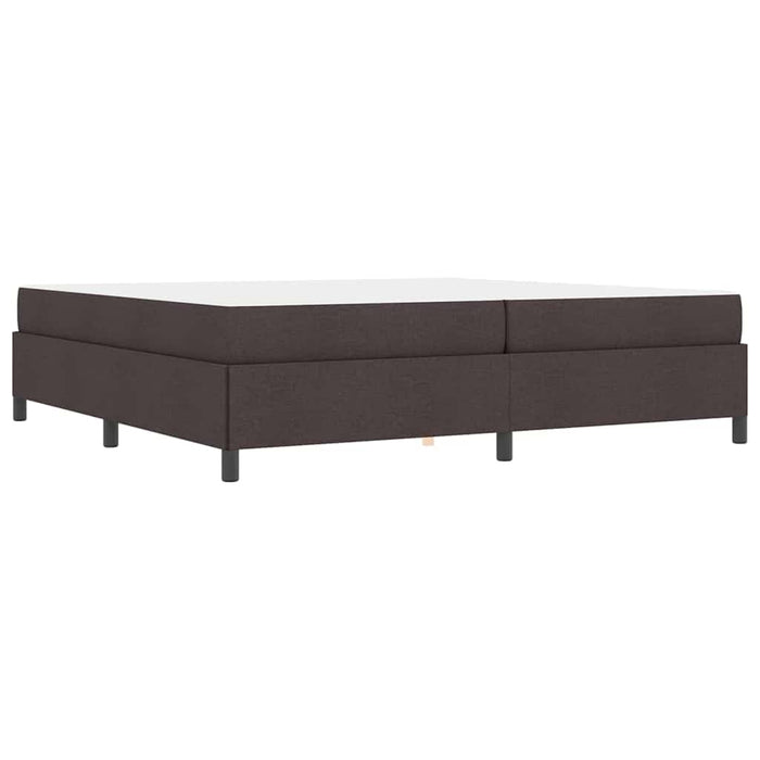 Pat cu arcuri Maro 200 x 200 cm Țesătură, Lemn Ingineresc - WALTI WALTI