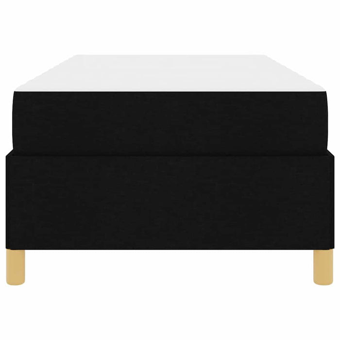 Pat cu arcuri Negru și Maro și Alb 80 x 200 cm țesătură - WALTI WALTI