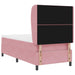 Pat cu arcuri cu headboard Manual Roz 200 x 100 cm Catifea - WALTI WALTI