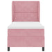 Pat cu arcuri cu headboard Manual Roz 200 x 100 cm Catifea - WALTI WALTI
