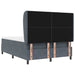 Pat cu arcuri cu headboard Gri închis 200 x 160 cm Catifea - WALTI WALTI