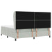 Pat cu arcuri cu headboard Gri deschis 200 x 200 cm Catifea - WALTI WALTI
