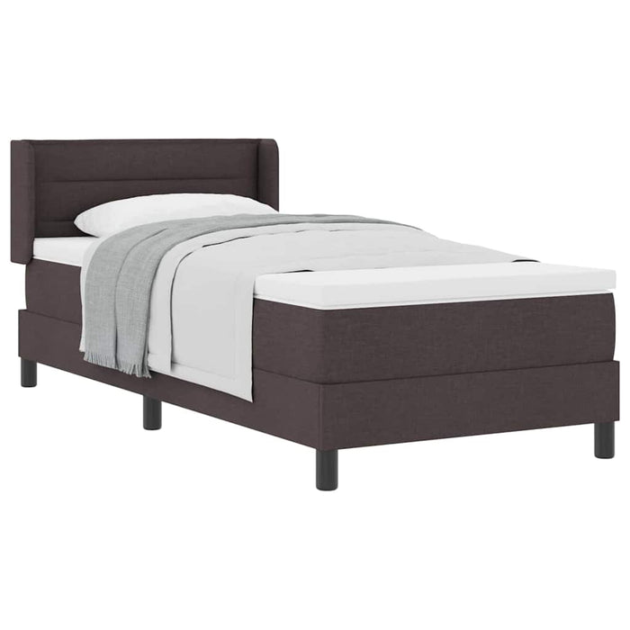 Pat boxspring cu saltea cu saltea Maro închis 80 x 200 cm - WALTI WALTI